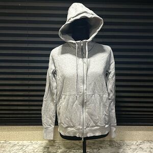 ADIDAS ATHLETICS‎ X REIGNING CHAMP Women’s Grey Zip Front Hoodie Small